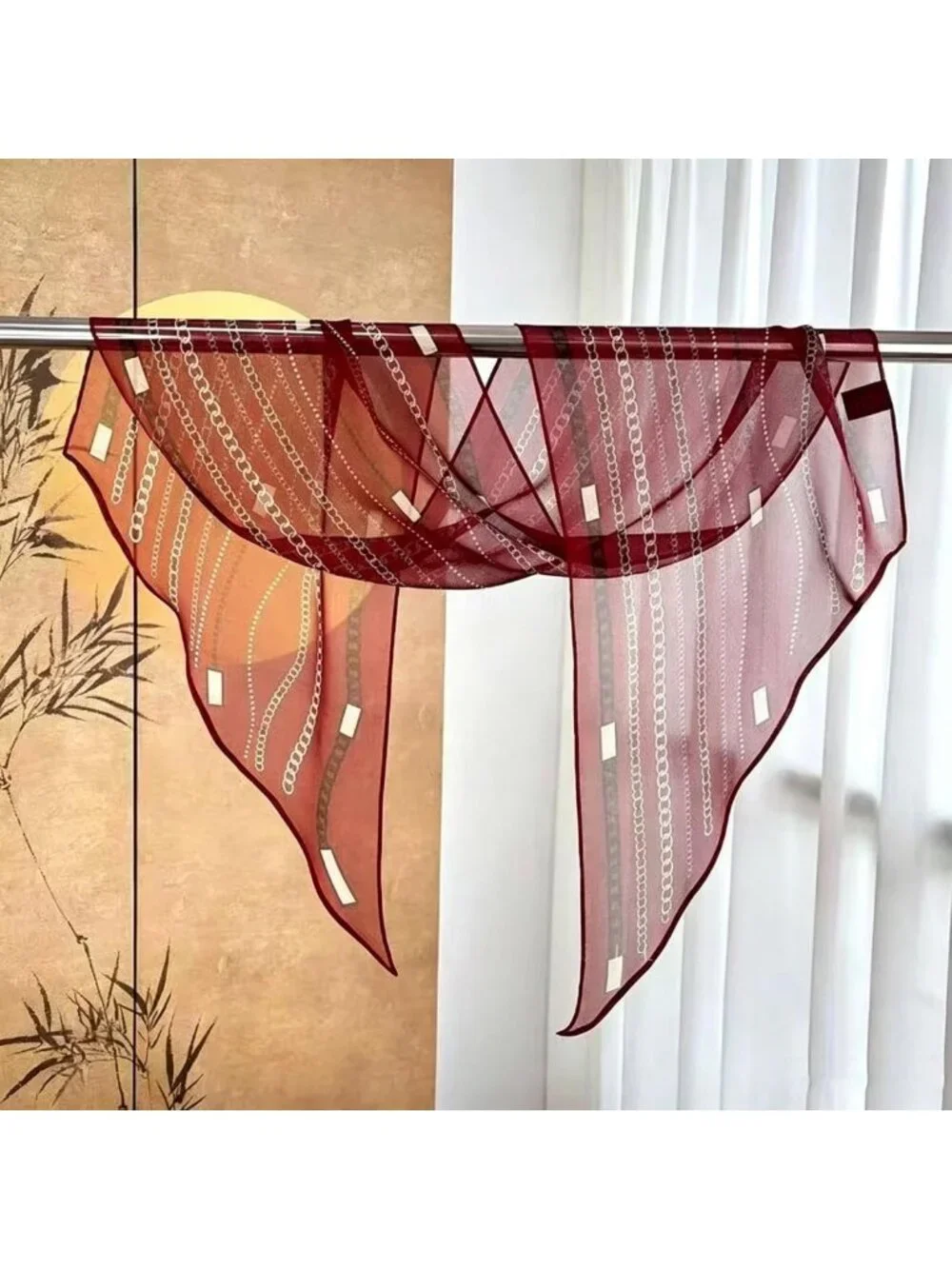 Luxurious 100% Mulberry Silk Georgette Scarf - Lightweight, Sheer & Flowy